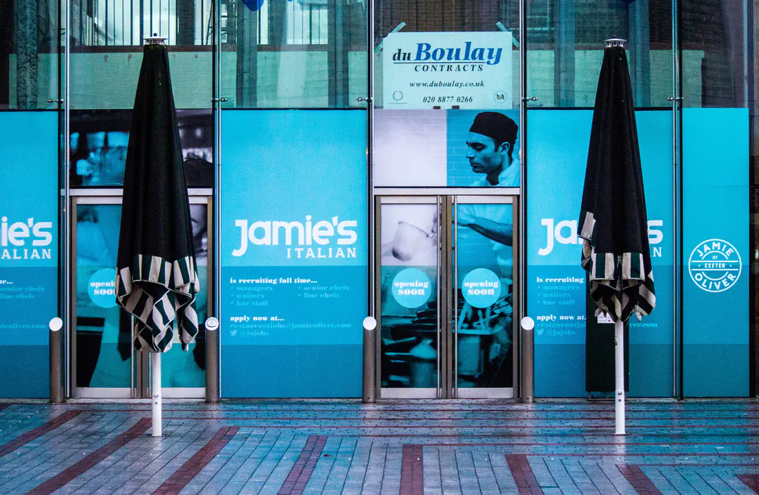 Photograph of Jamie's Italian restaurant in Exeter Princesshay